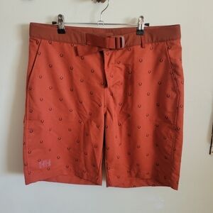 Helly Hansen Shorts Men's Active Burnt Orange Large Built in Belt